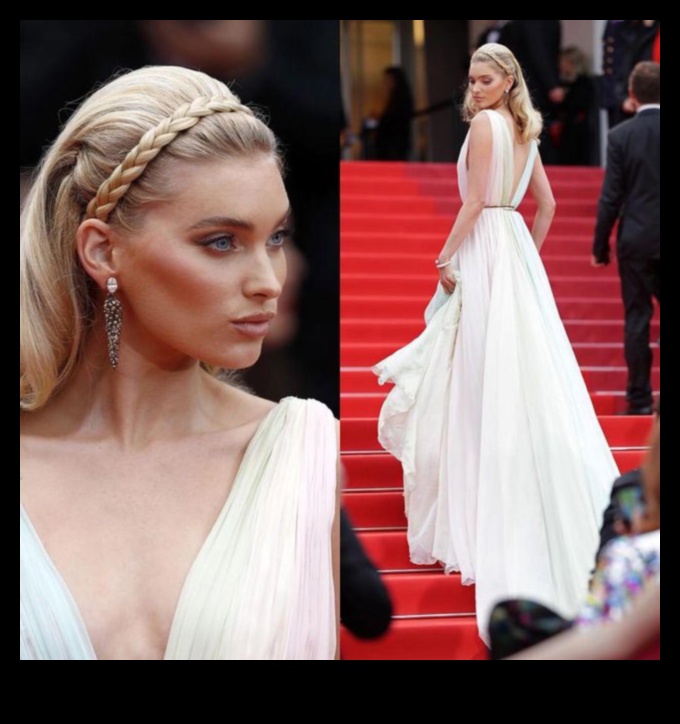 إشعاع السجادة الحمراء: تسريحات الشعر الشقراء الجذابة المعروضة